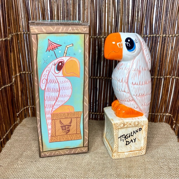 Rosita Parrot Tiki Mug Tiki Tony Adventureland Tikiland Enchanted Tiki Room Cup - Picture 5 of 12